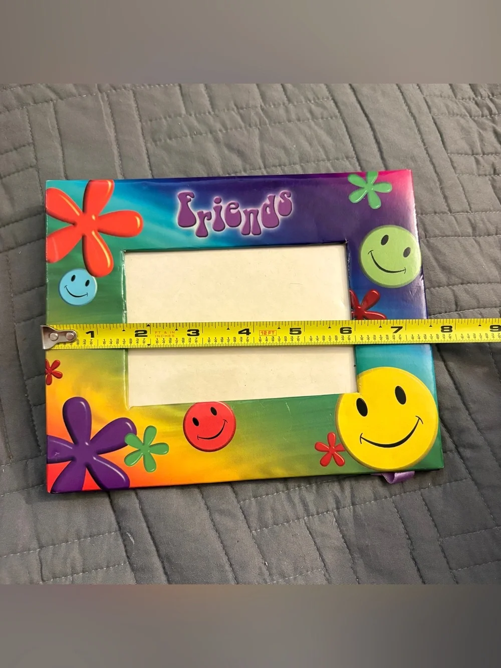 Vintage Y2K Flowers Smiley Faces Rainbow Friends Picture Frame Martin Designs